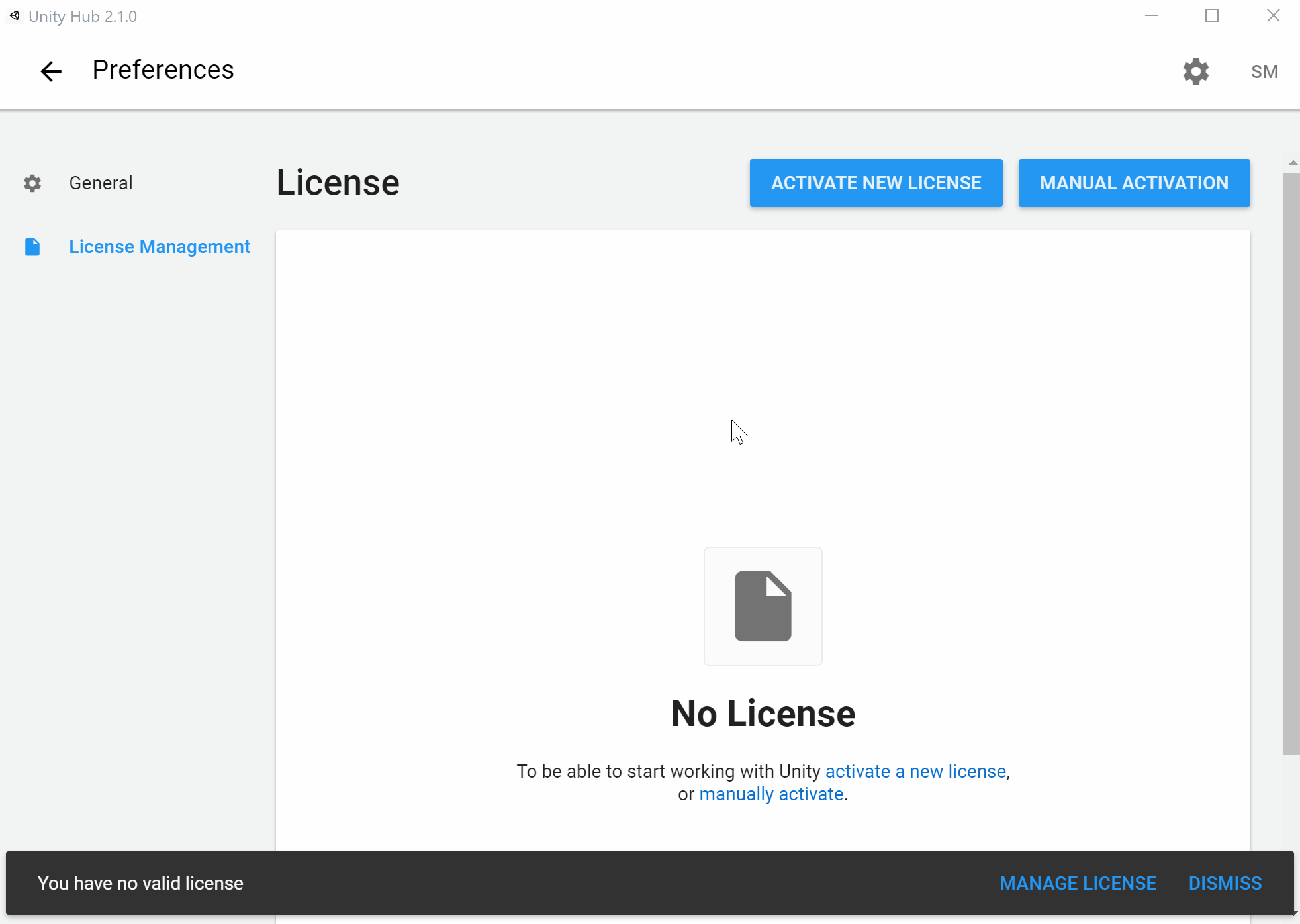GIF showing how to activate license