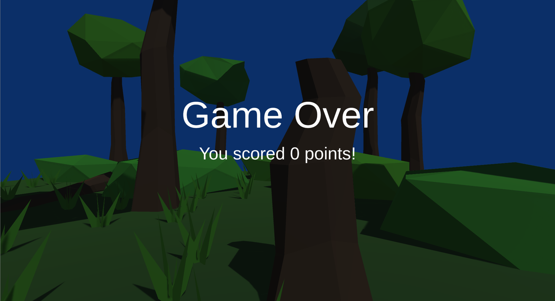 Image showing sample game over screen