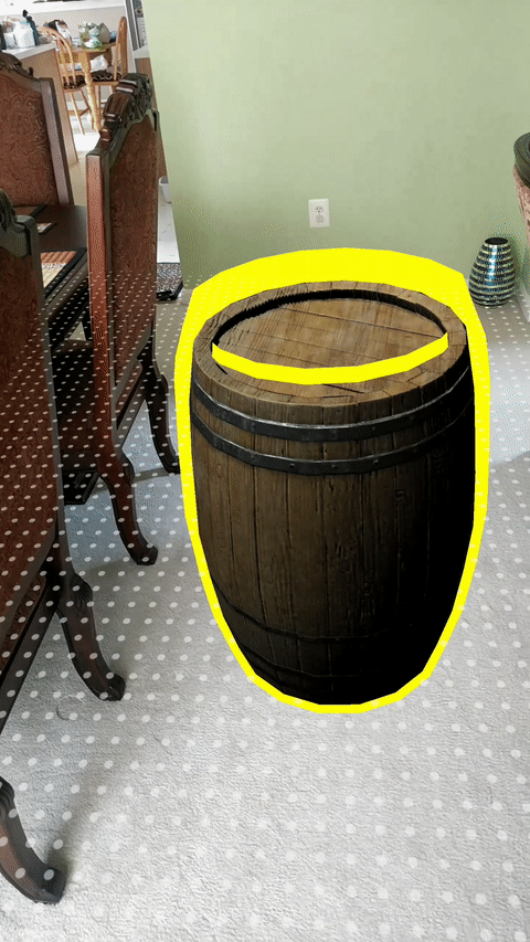 GIF showing left and right rotation of a barrel